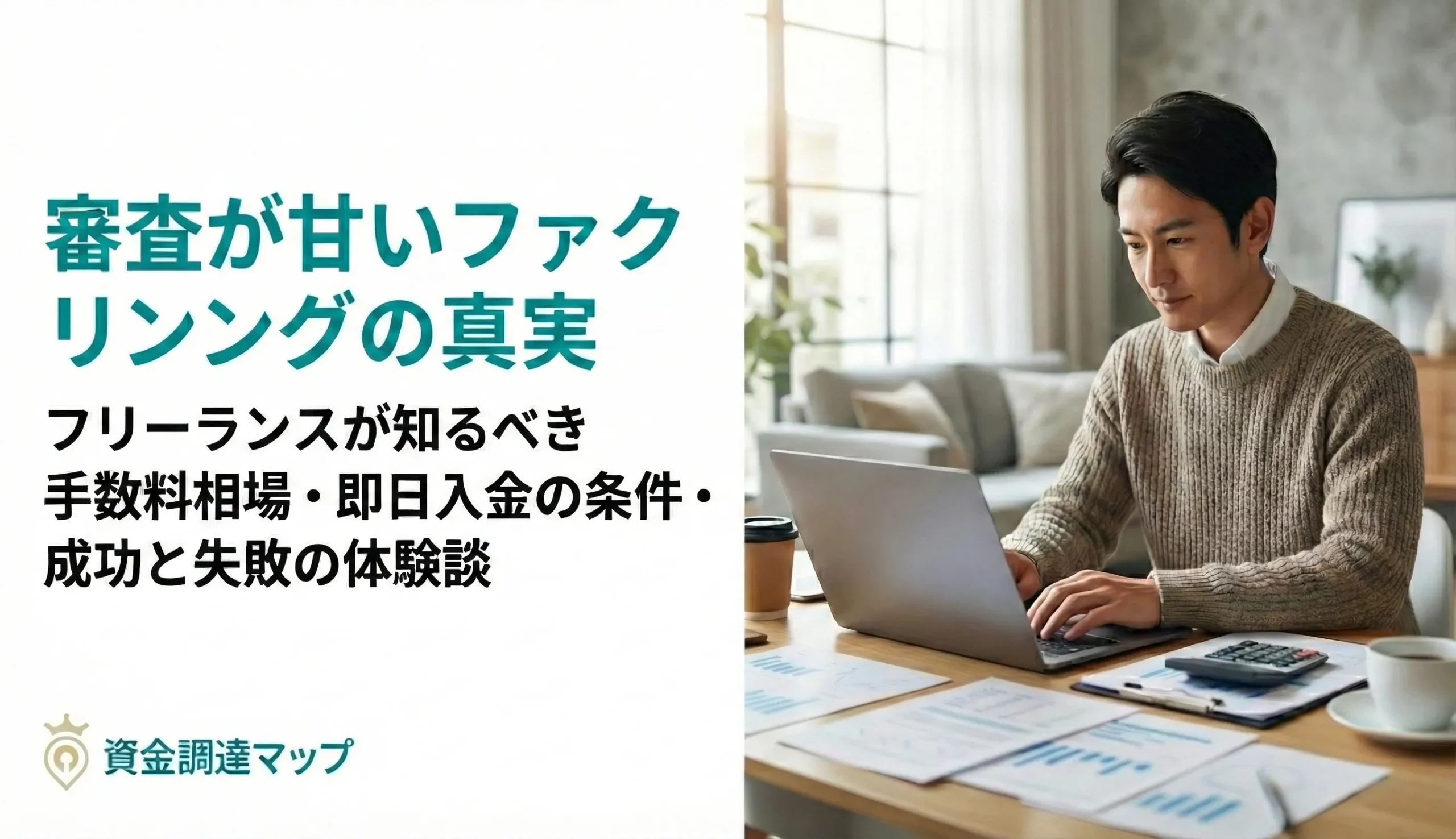 審査が甘いファクタリングの真実｜フリーランスが知るべき手数料相場・即日入金の条件・成功と失敗の体験談