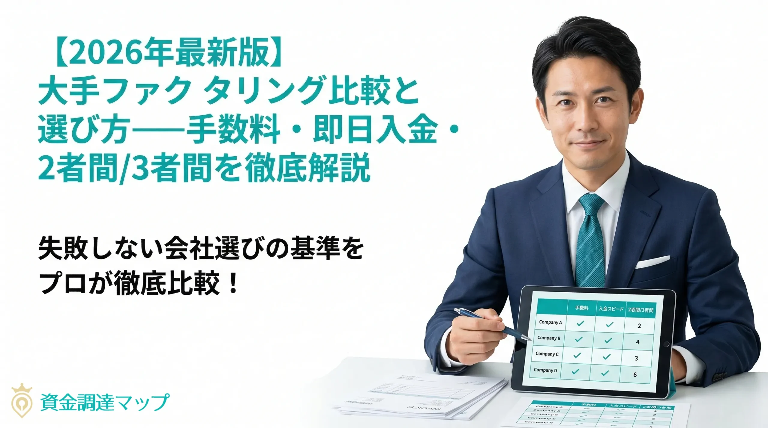 大手ファクタリング比較と選び方